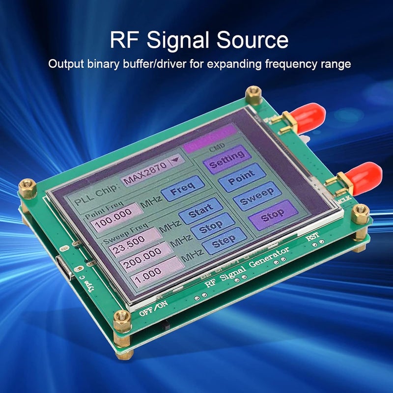 CHICIRIS RF Source Generator Module,MAX2870 23.5 6000M,Applied to Infrastructure, Test and Measurement, Satellite Communications, LAN CATV,Green - Image 4